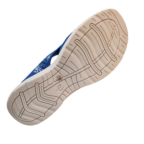 Easy Spirit Womens Traciee Cushioned Lightweight Slide Sandals Blue Print - Picture 6 of 6
